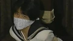 Asian College Whore Roped Up And Gagged